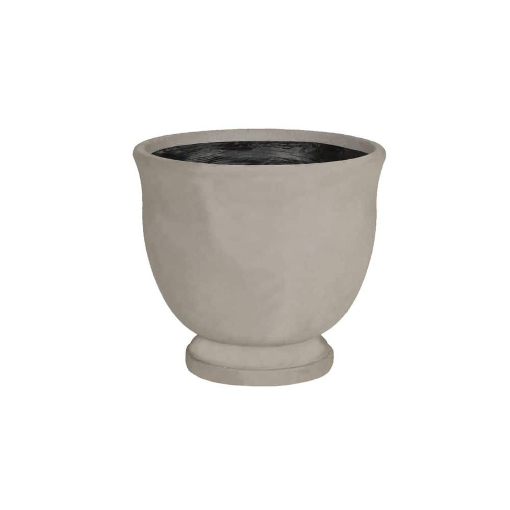 PRIVATE BRAND UNBRANDED Light 10 in. Cement Urn Planter LHDPTCLCU10X9N