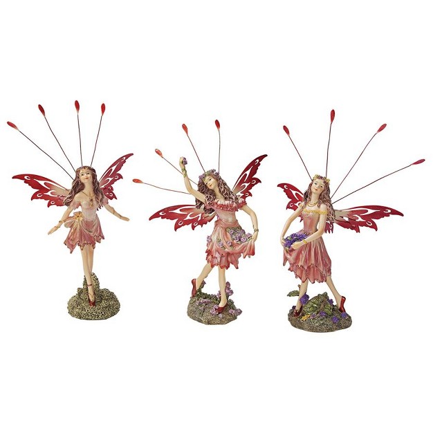 Design Toscano Crosstweed Meadow Victorian Fairy Statue Collection Multicolored