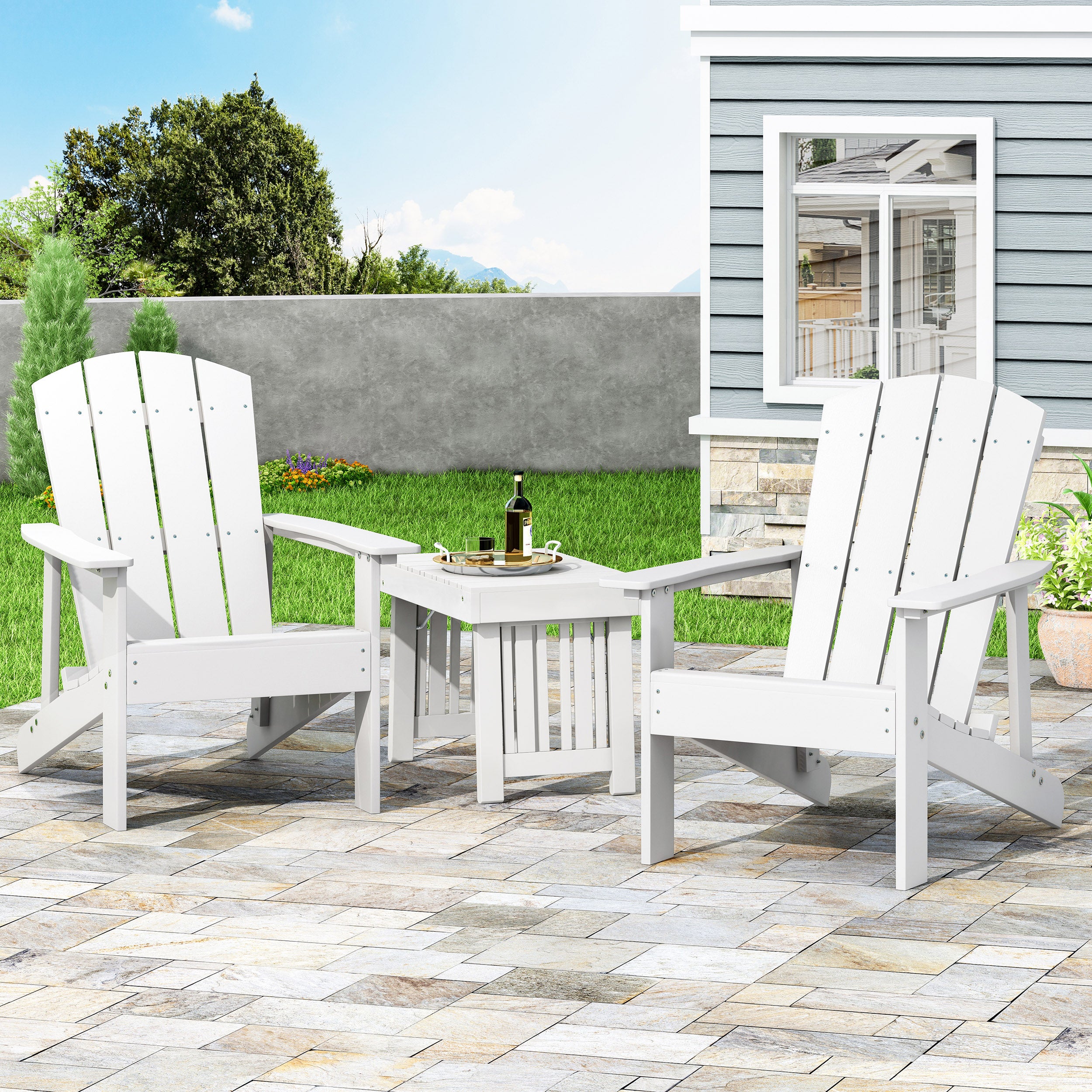 Anastasija Outdoor Adirondack Chairs (Set of 2)