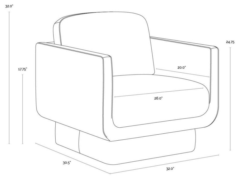 Everton Lounge Chair   Transitional   Armchairs And Accent Chairs   by Sunpan Modern Home  Houzz