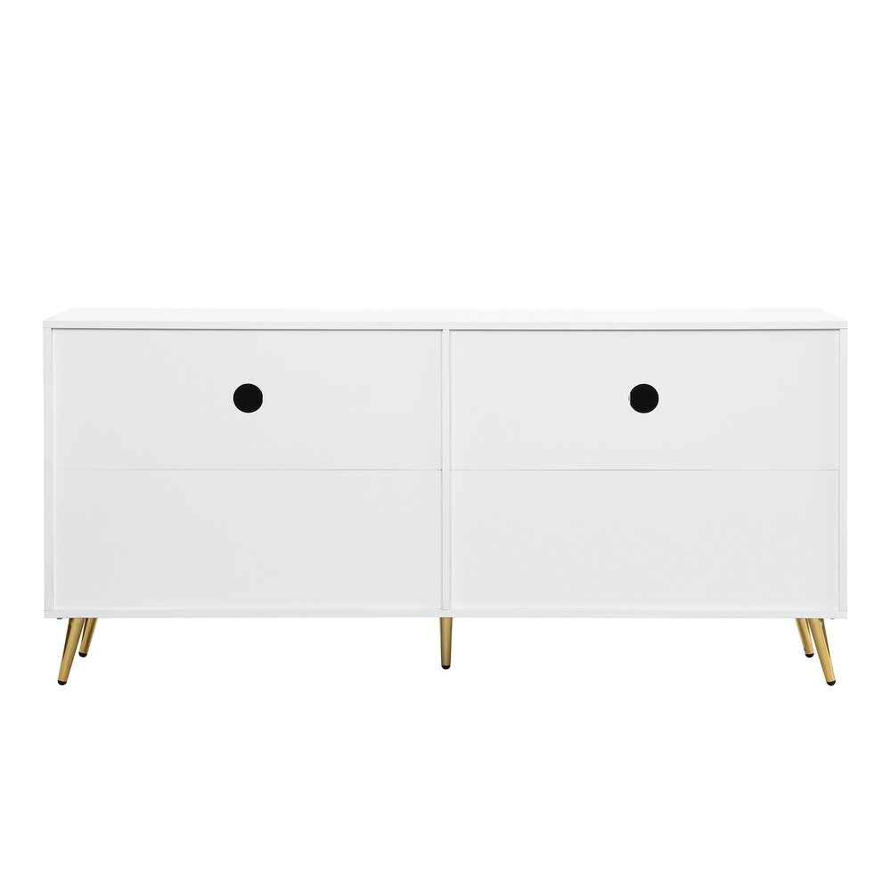 MDF Modern Sideboard with Metal Handle