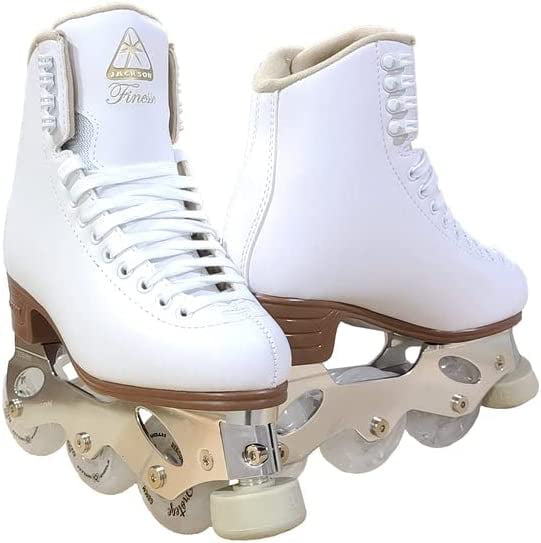 Jackson Atom Inline Roller Skates - Finesse Skate Package 200 (Size 4， Adult)