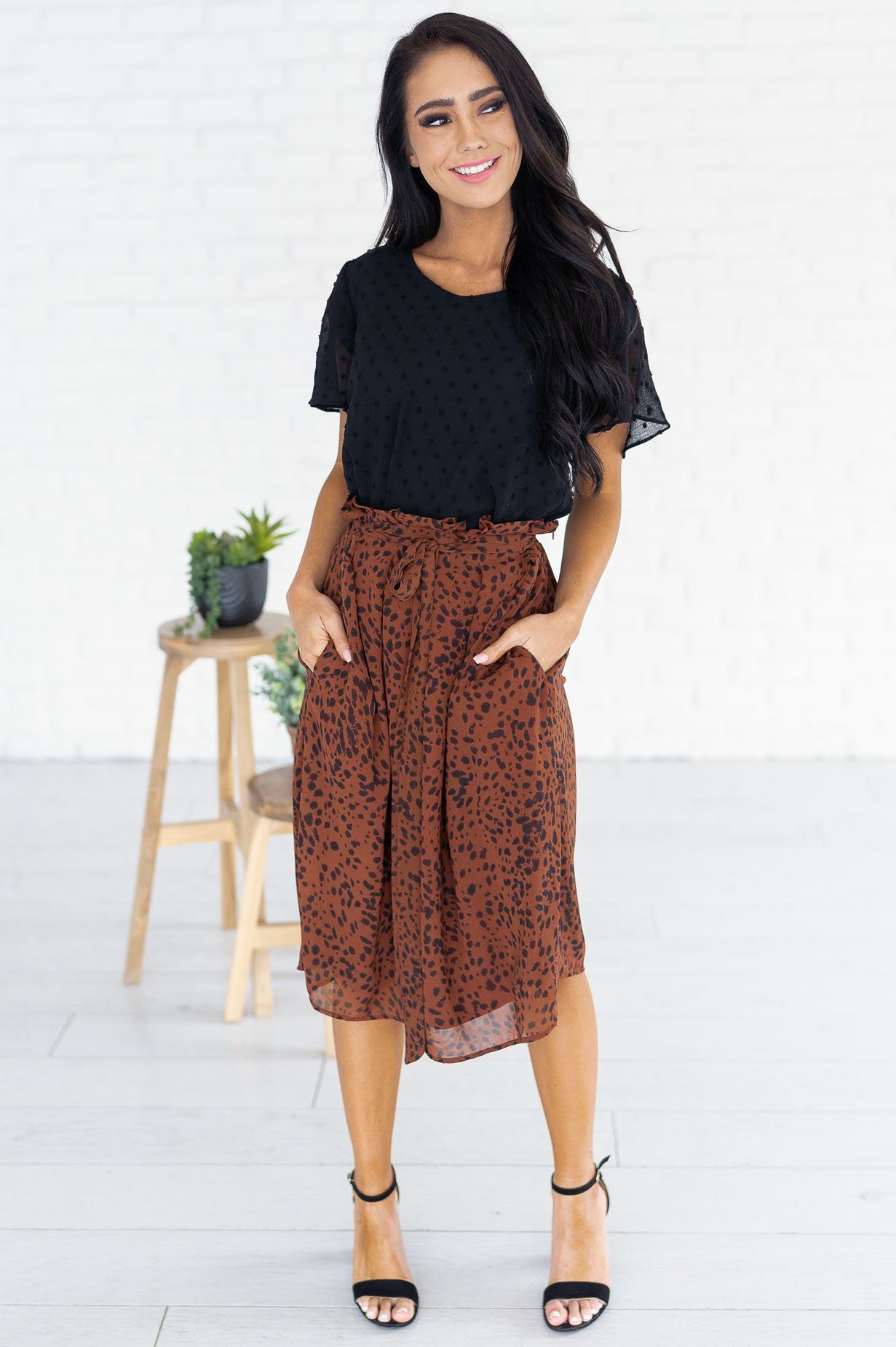 Look This Way Modest Tie Skirt