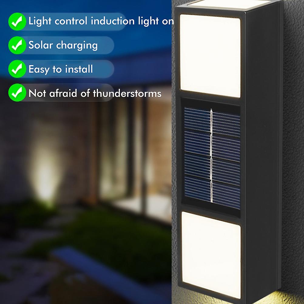 Solar Light Outdoor LED Solar Light Waterproof Outdoor Solar Wall Light for Front Door Backyard Garage Deck