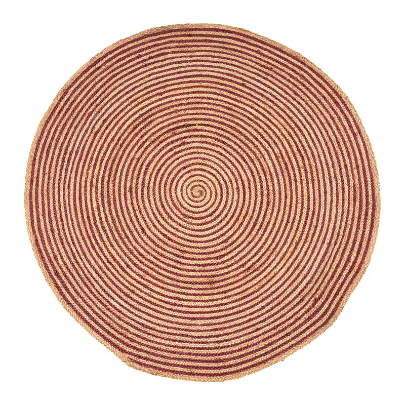 Superior Braided Jute Round Area Rug