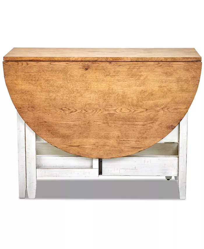 Trisha Yearwood Home Coming Home Round Counter Height Drop Leaf Table