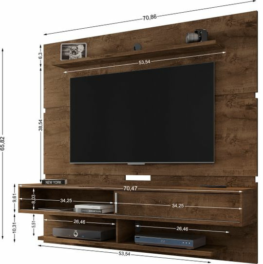 Astor 70.86 Floating Entertainment Center  Off White   Transitional   Entertainment Centers And Tv Stands   by HedgeApple  Houzz