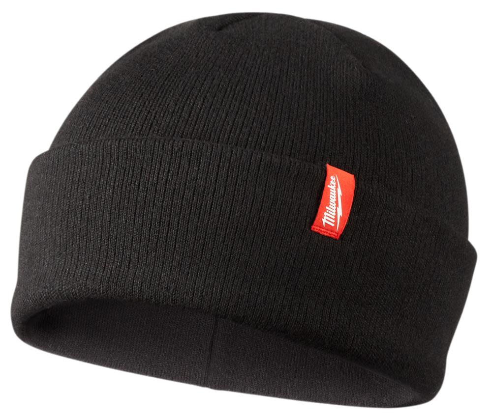 Black Cuffed Beanie ;