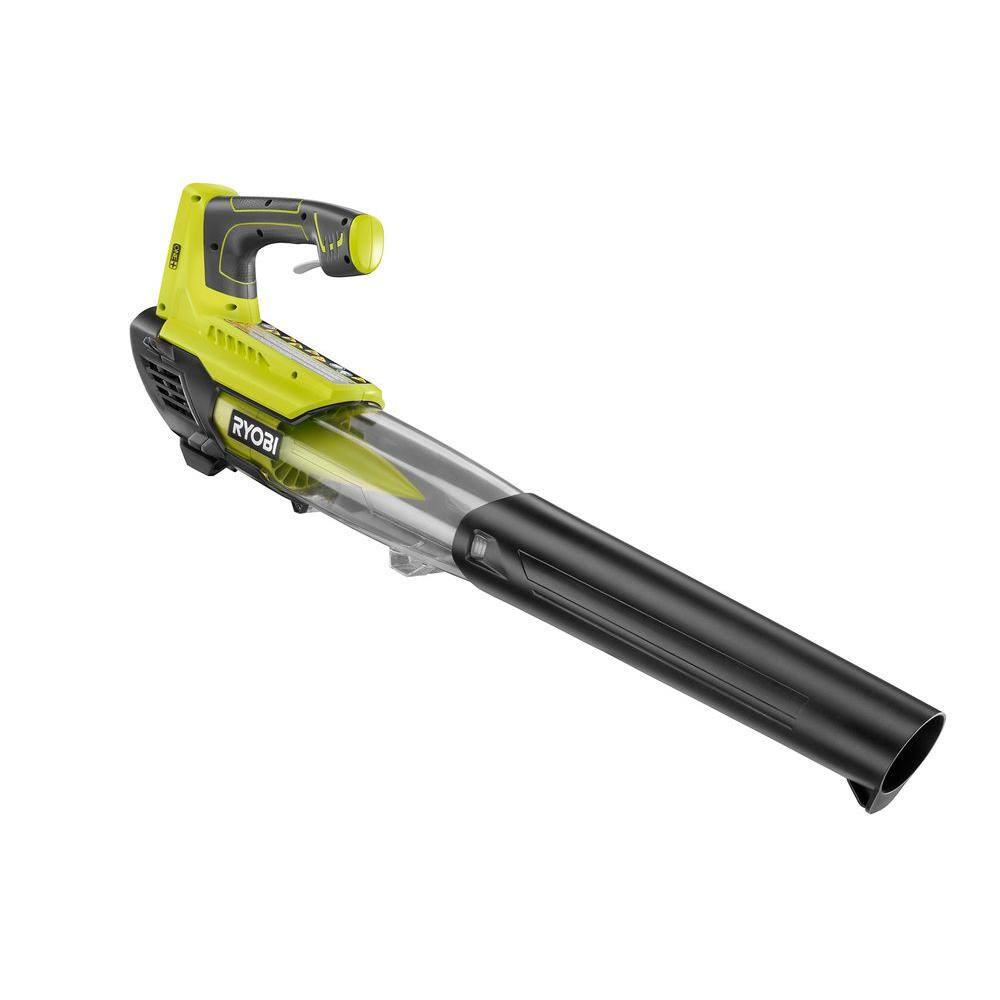 RYOBI ONE+ 18V 100 MPH 280 CFM Cordless Battery Variable-Speed Jet Fan Leaf Blower (Tool Only) P21081BTL