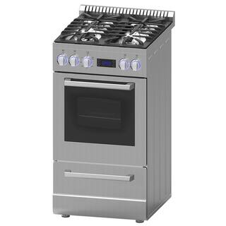 Avanti Elite Series 20 in. 2.1 cu. ft. Gas Range in Stainless Steel DGR20P3S