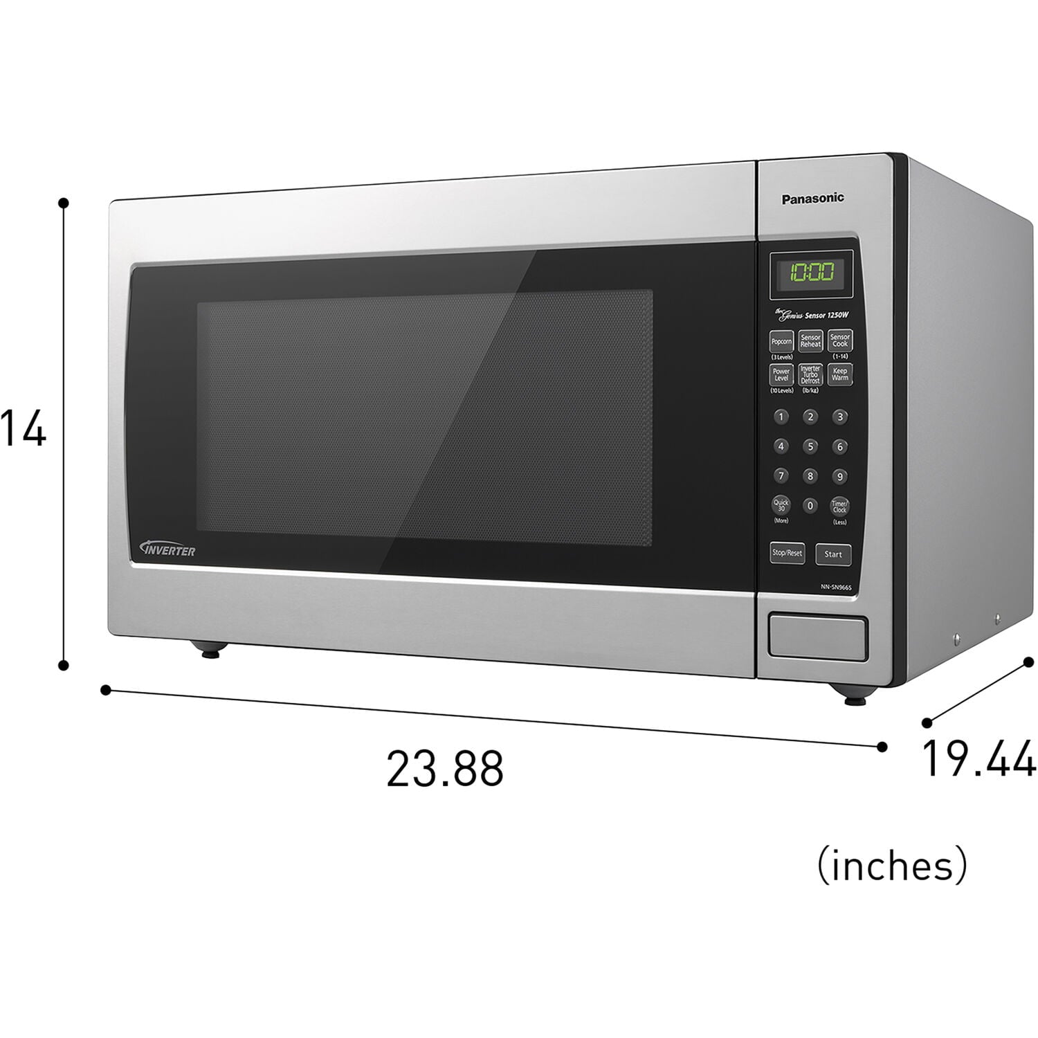 Panasonic Genius Sensor 2.2 Cu. Ft. 1250W Microwave Oven with Inverter Technology