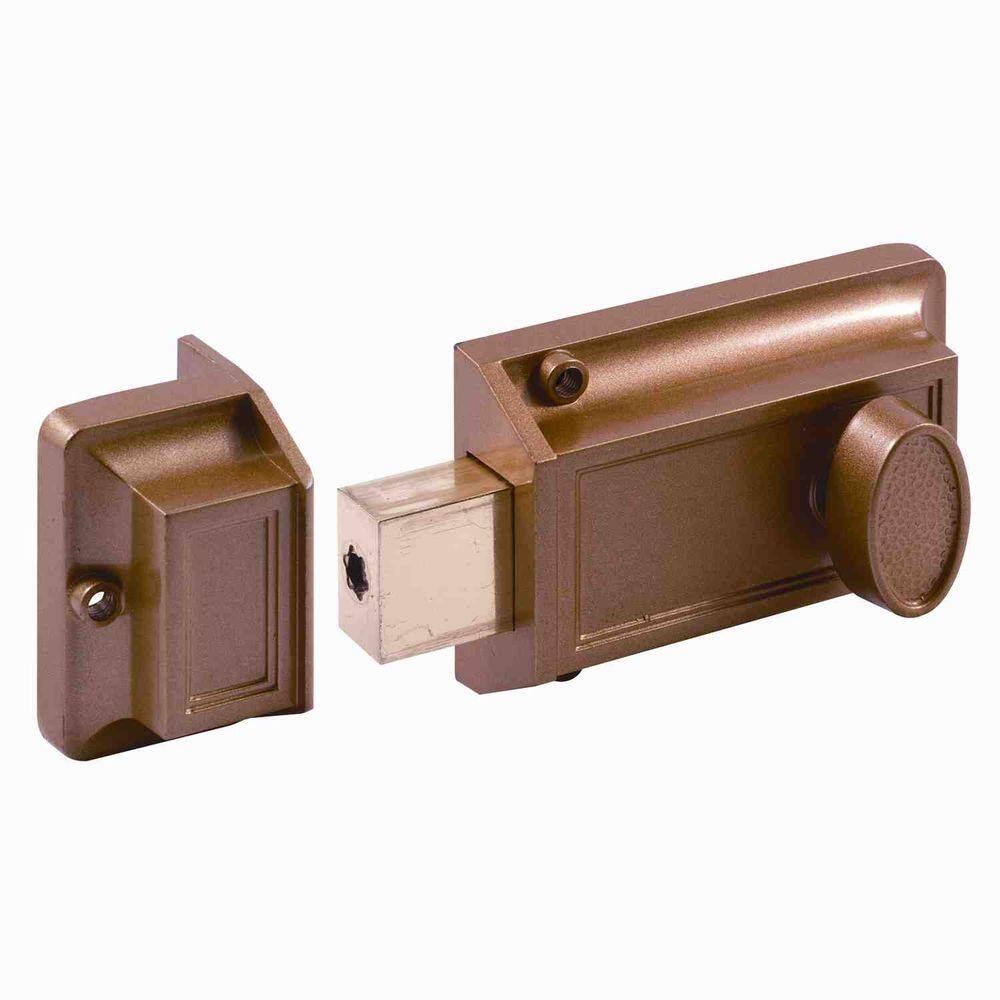 Prime-Line Single Cylinder Rim Deadlatch Diecast Brass U 9956