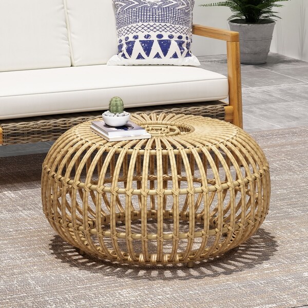 Rattan WOVEN SIDE TABLE