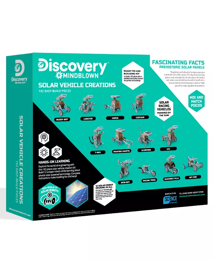 Discovery #MINDBLOWN Solar Vehicle Creation Easy Build Set  198 Piece