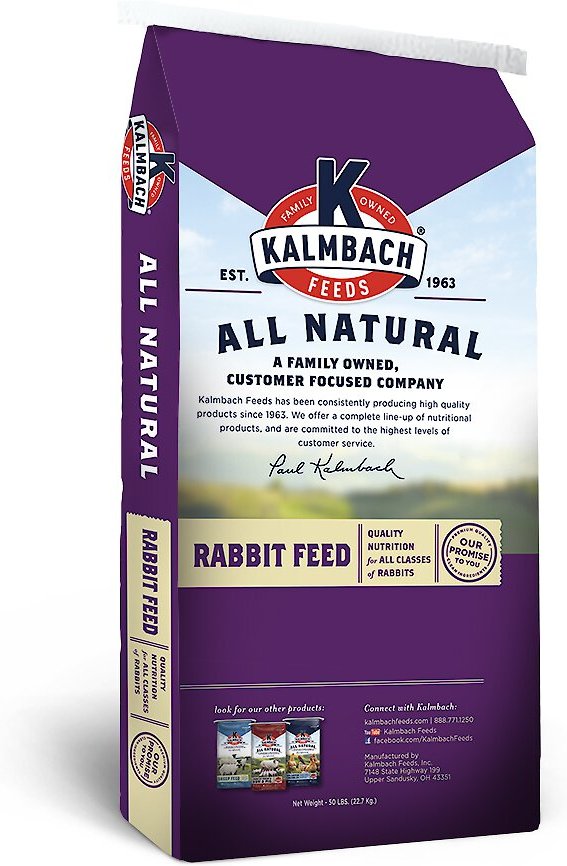 Kalmbach Feeds Non-GMO 16% Rabbit Complete， 50-lb bag