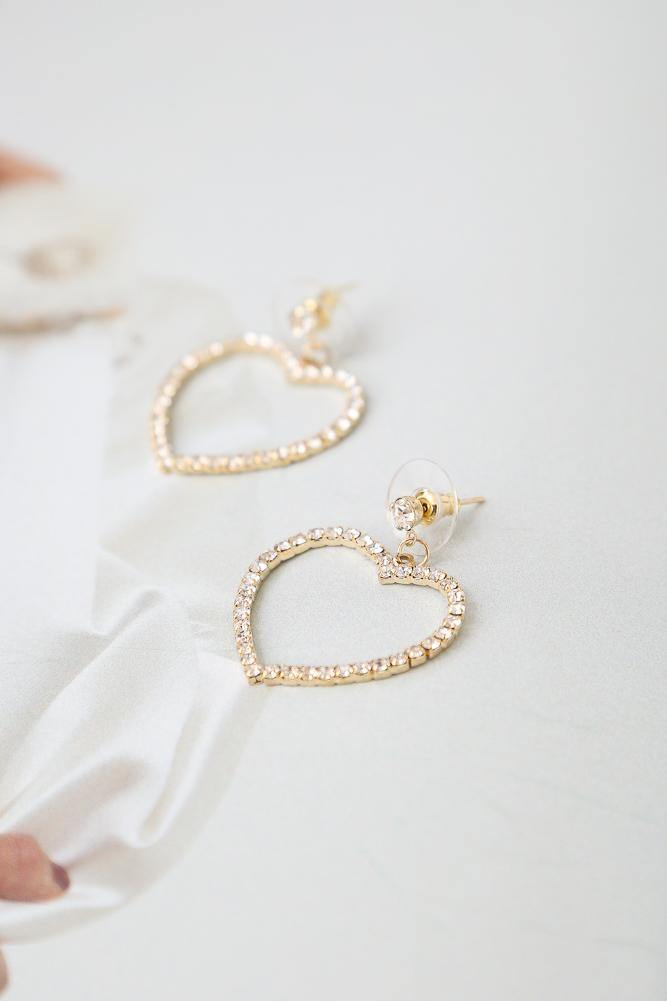 Heart Emojis Earrings Gold