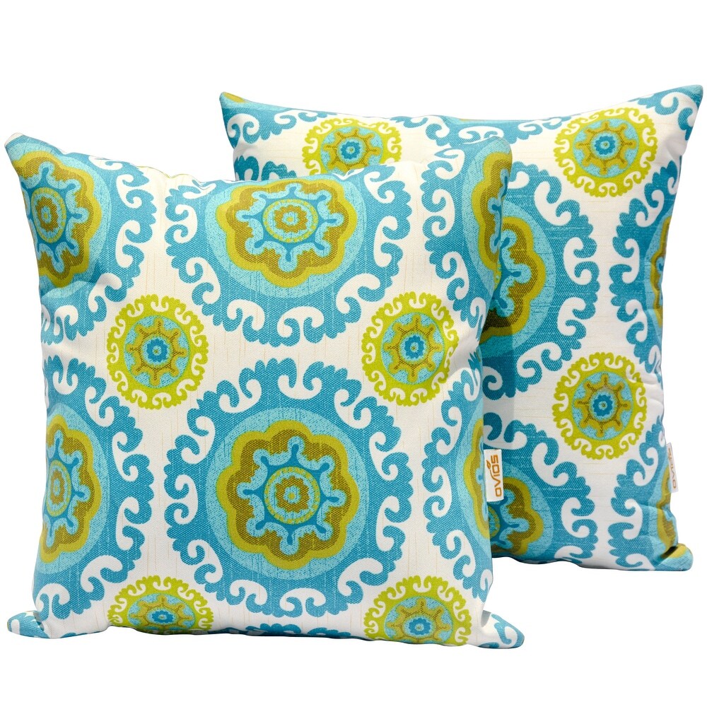 OVIOS Outdoor 17 inch Polyester Home Throw Pillows (Set of 2)