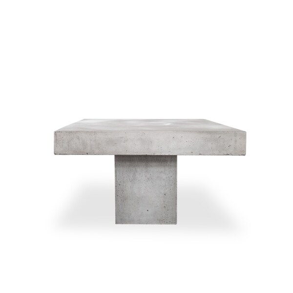 Aurelle Home Grey Concrete Modern Coffee Table