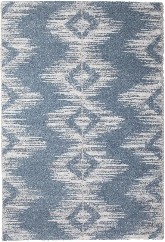 Granada 5 x 8 Ombre Blue and Beige Area Rug