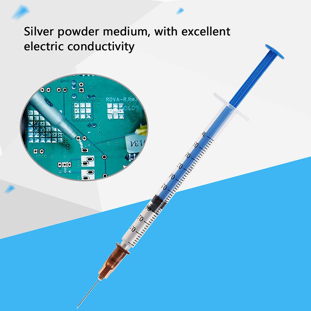 Conductive Silver Paste Adhesive Silver Paint Pen For Keyboard Pcb Repair (0.3ml)