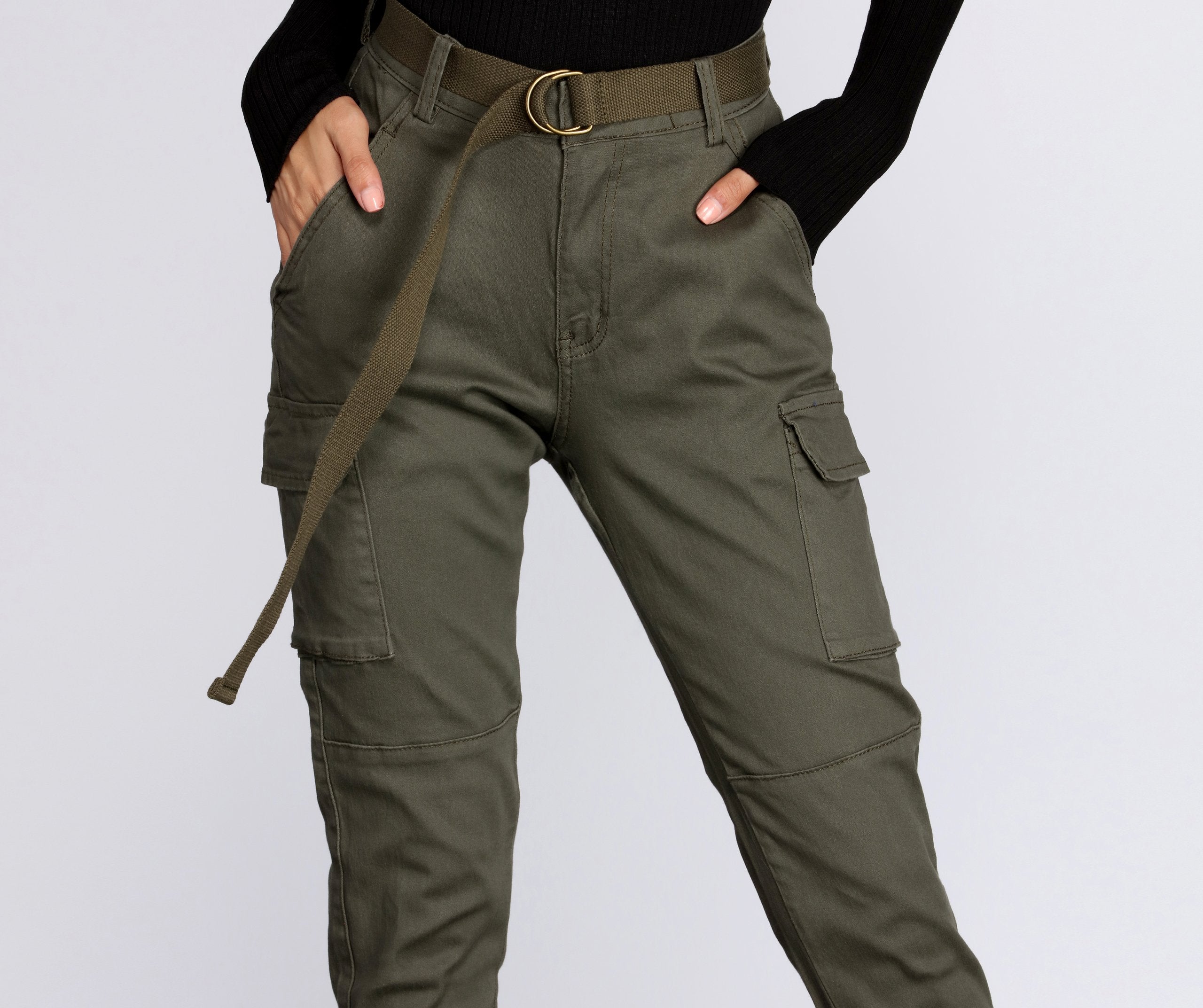 Cutie In Charge Cargo Joggers