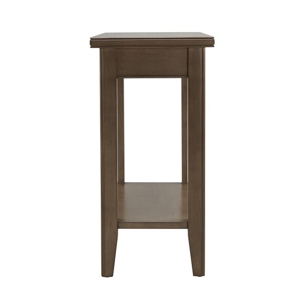 Leick Home Laurent Narrow End Table with Shelf