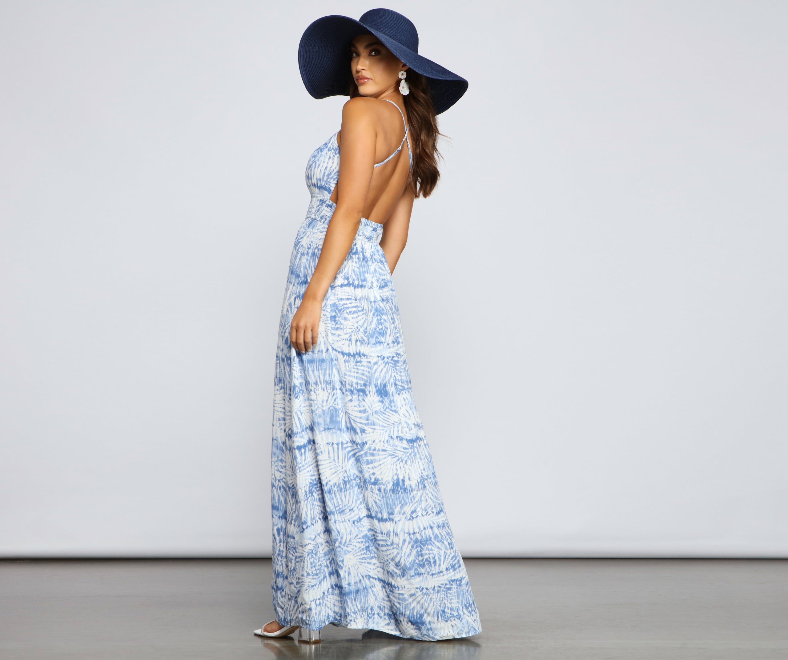 Take Me Away Tropical Tie-Dye Maxi Dress