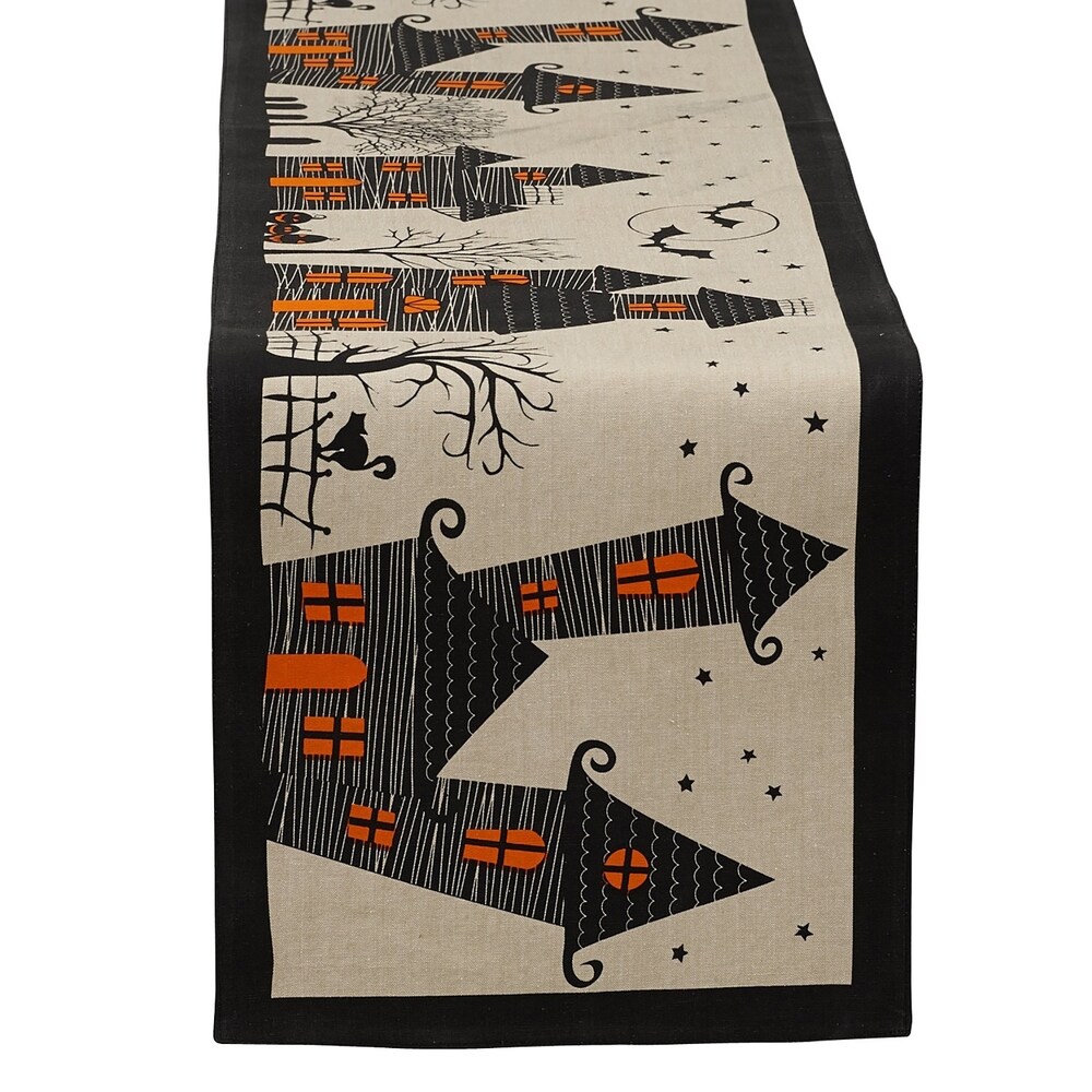 DII Haunted House Table Runner