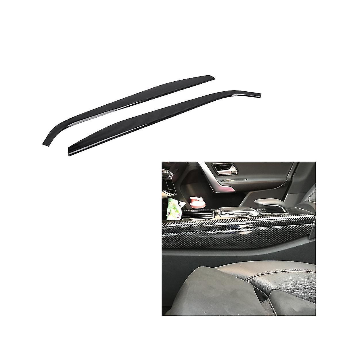 Car Console Panel Side Decorative Trim Cover Stickers For A Cla Class W177 C118 A180 A200 A220(blac