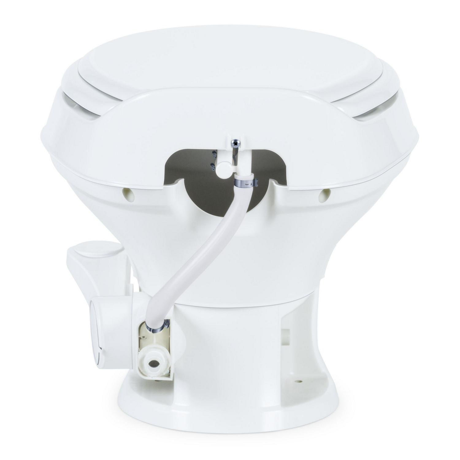 Dometic 302301671 300 Series Low Profile Heavy Duty Plastic RV Toilet， White