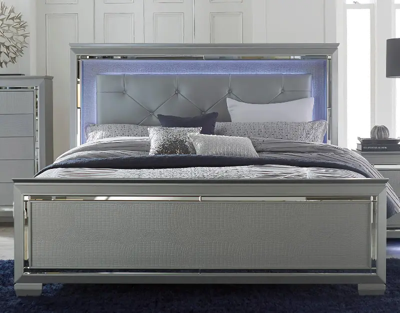 Allura Gray Queen Bed