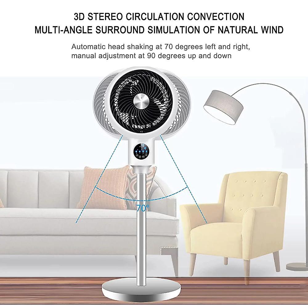 Air Circulation Fan Household Electric Fan Student Bedroom Desk Fan Floor Fan 3-speed Adjustment With Touch Panel