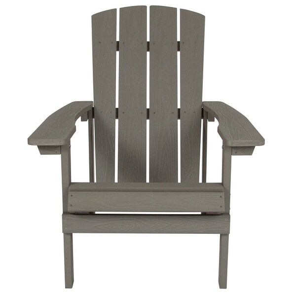 Allweather Poly Resin Wood Outdoor Adirondack Chair (Set of 4)