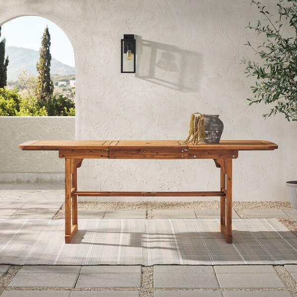 Middlebrook Surfside Acacia Wood Outdoor Extension Dining Table