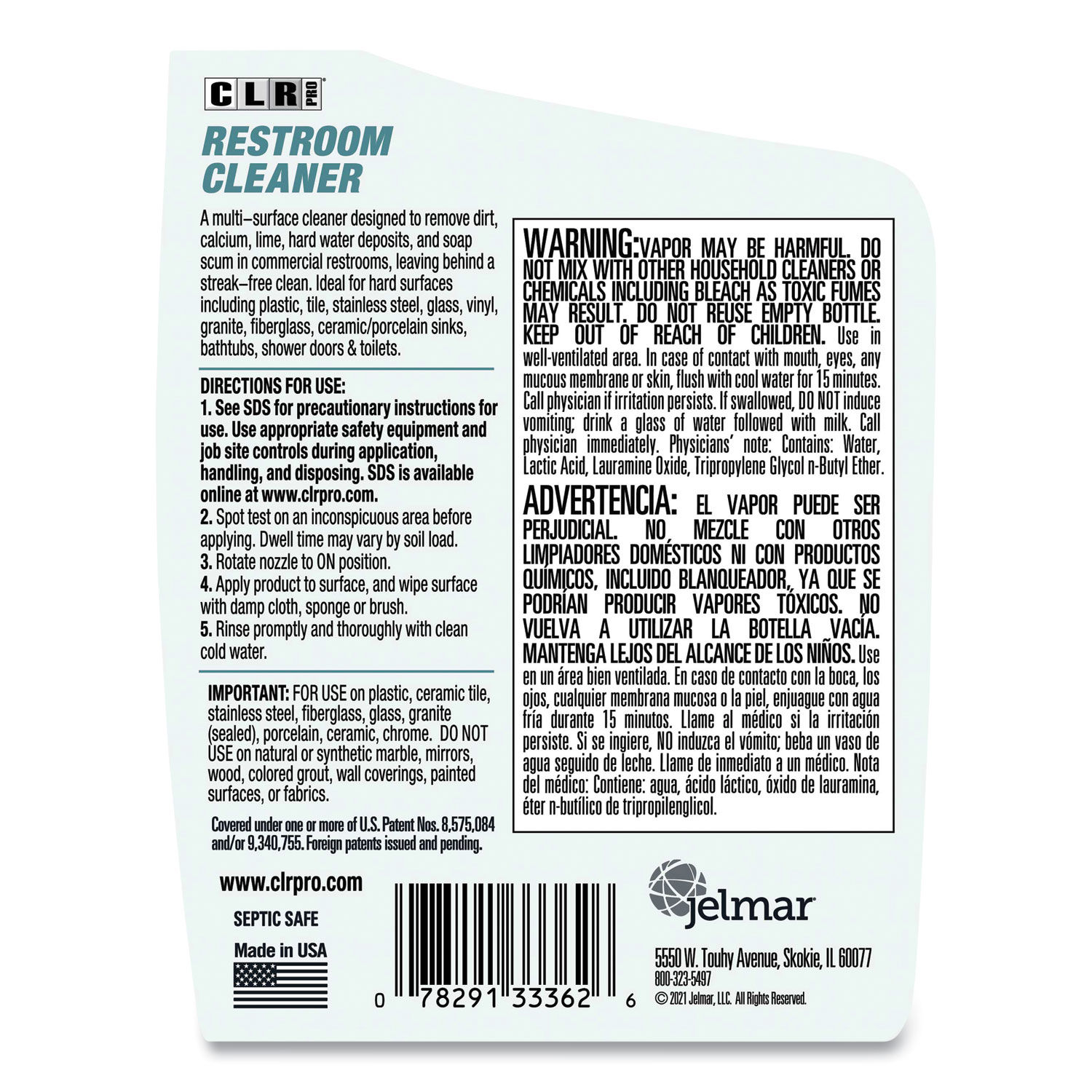 Restroom Cleaner by CLRandreg; PRO JELBATH32PRO