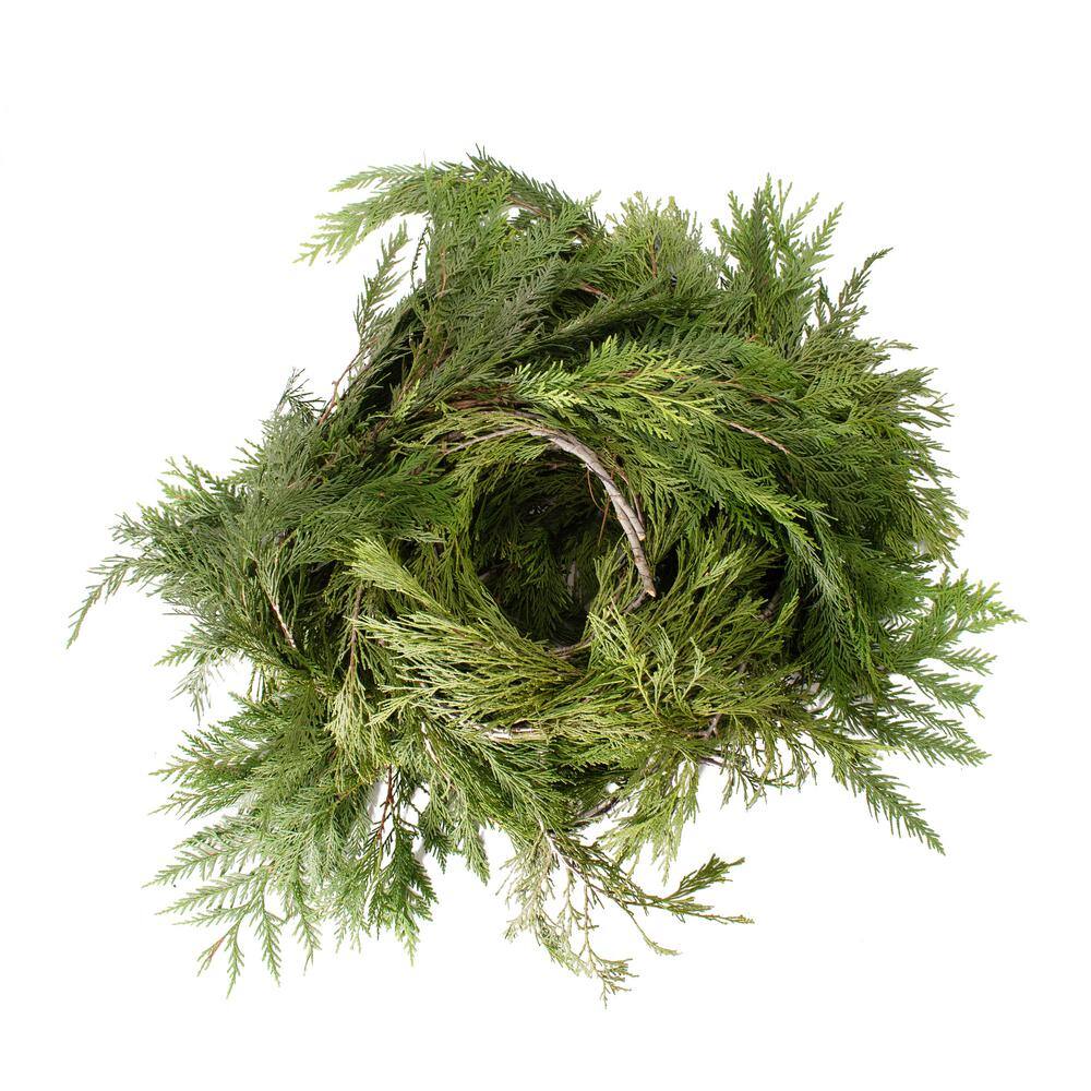 Cottage Farms Direct 20 ft. Fresh Evergreen Cedar Christmas Garland (Live) HD9002