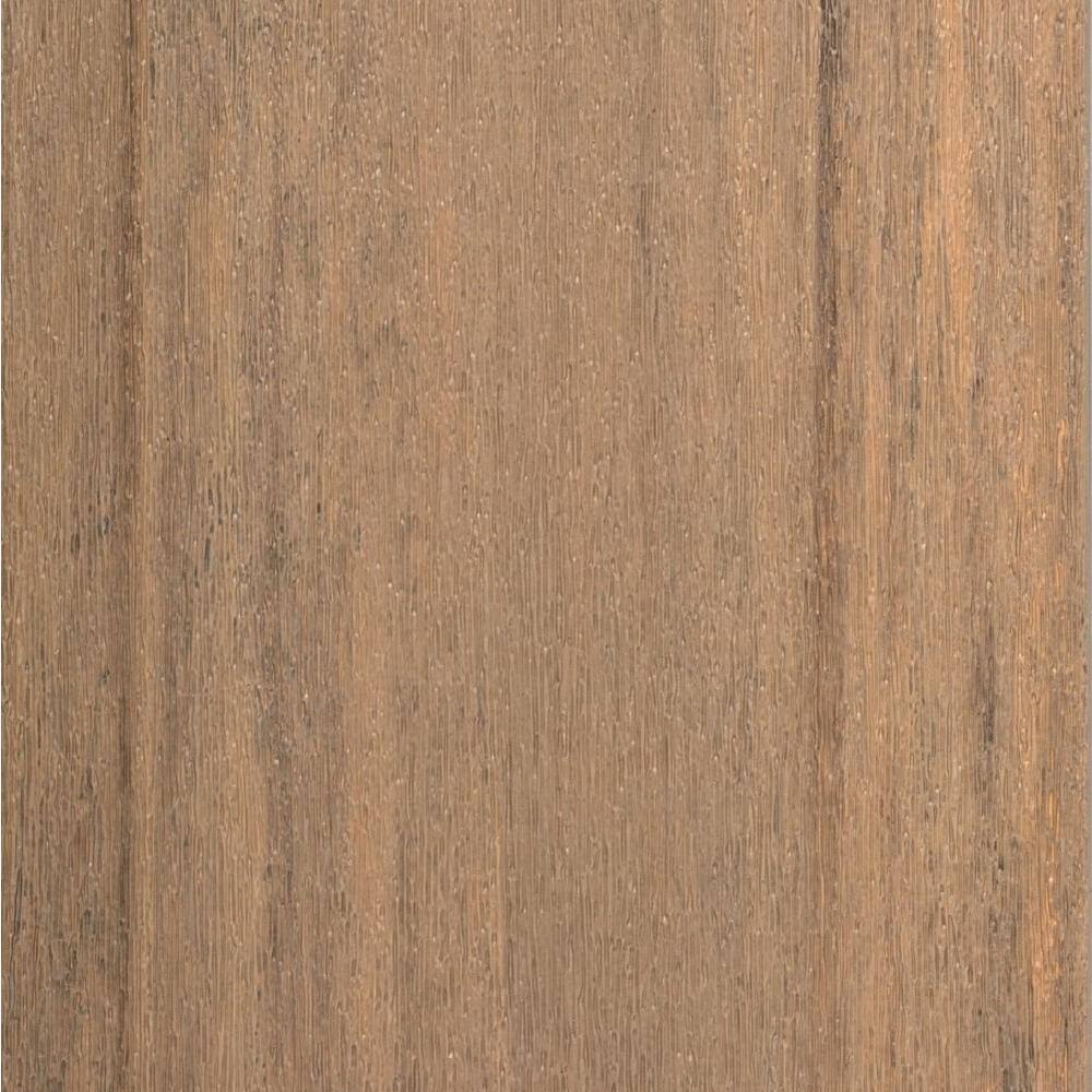 TimberTech Advanced PVC Vintage 54 in. x 6 in. x 1 ft. Square Weathered Teak PVC Sample (Actual: 1 in. x 5 12 in. x 1 ft.) SAMP-AVC12WT