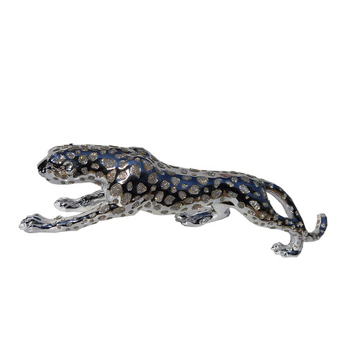 Ambrose Diamond Encrusted Chrome Plated Panther (4...