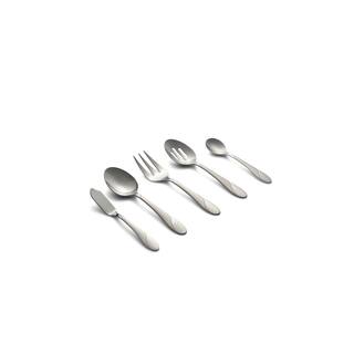 Cambridge Swirl Sand 89-Piece Flatware Set (Service for 12) 326J2DS