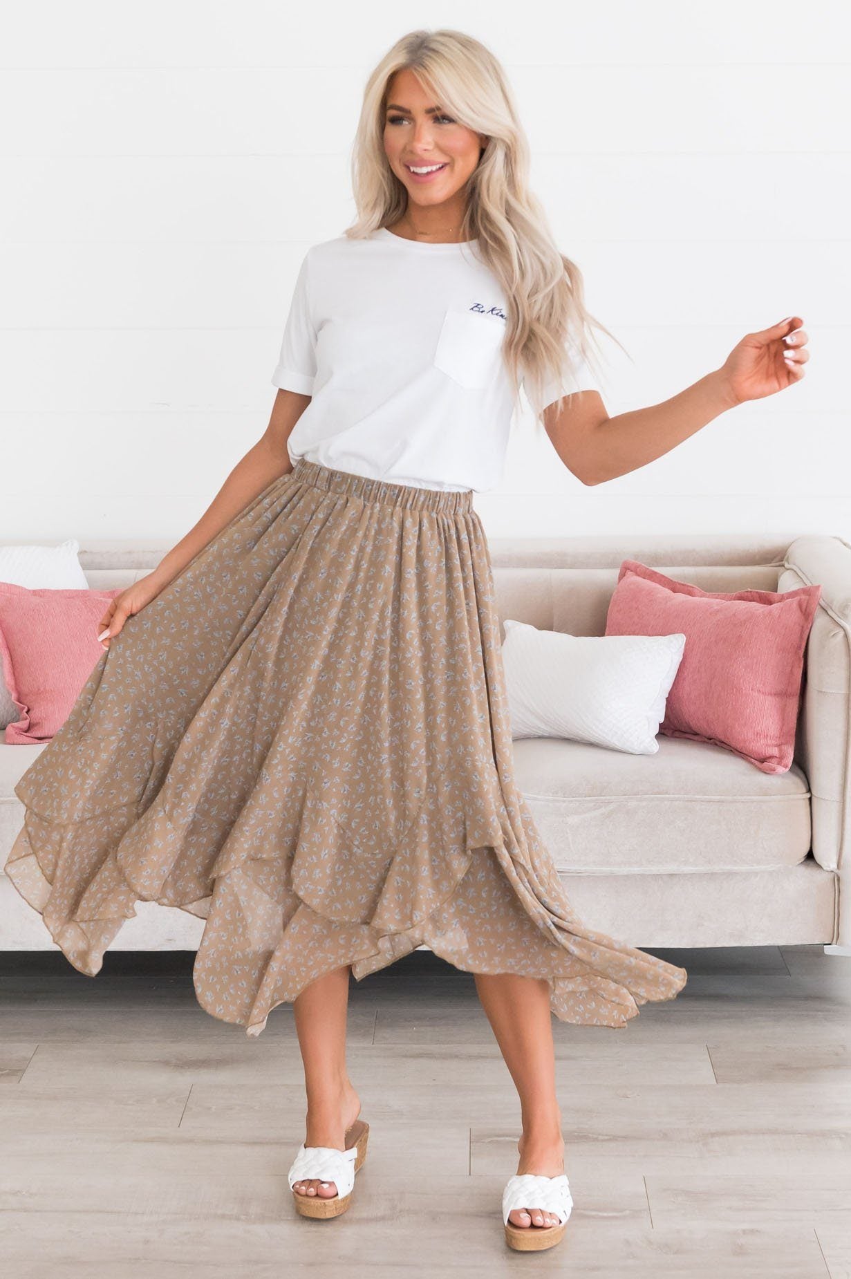 Downtown Date Modest Skirt