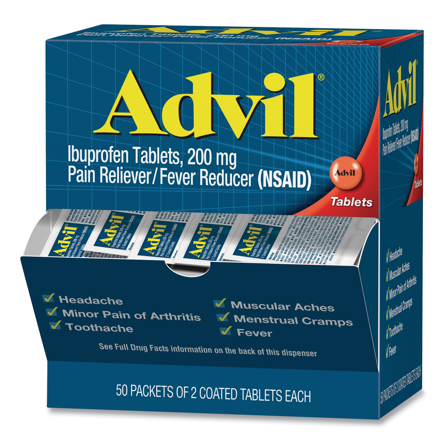 Ibuprofen Tablets by Advilandreg; PFYBXAVL50BX