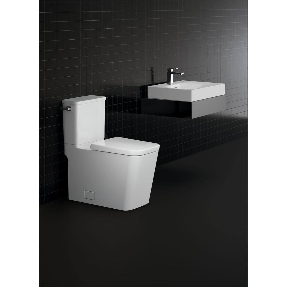 GROHE Eurocube Alpine White Wall Mounted Fireclay Single-Hole Bathroom Vessel Sink 39656000