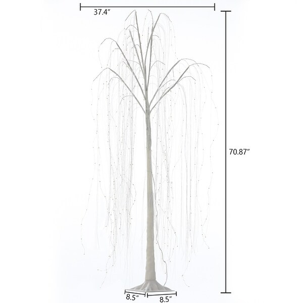 White Willow 5.9Ft Tall Tree Decoration with Lights