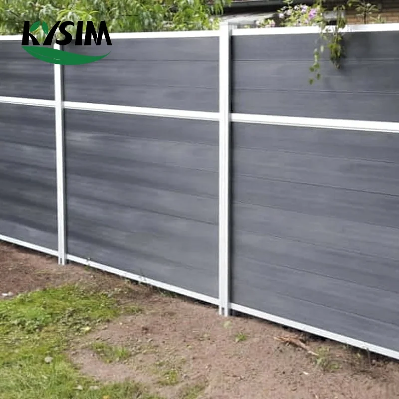 factory supply full set Privacy fence panel with post and gate easy install wood composite WPC fence