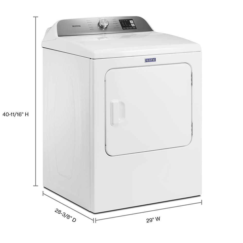 Maytag MED6200KW Top Load Electric Dryer With Moisture Sensing - 7.0 Cu. Ft.