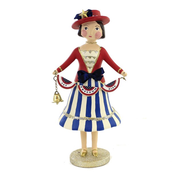 Heather Myers Amelia One Figurine 10 0 Inches Patriotic Freedom Ring 55521 Polyresin Red