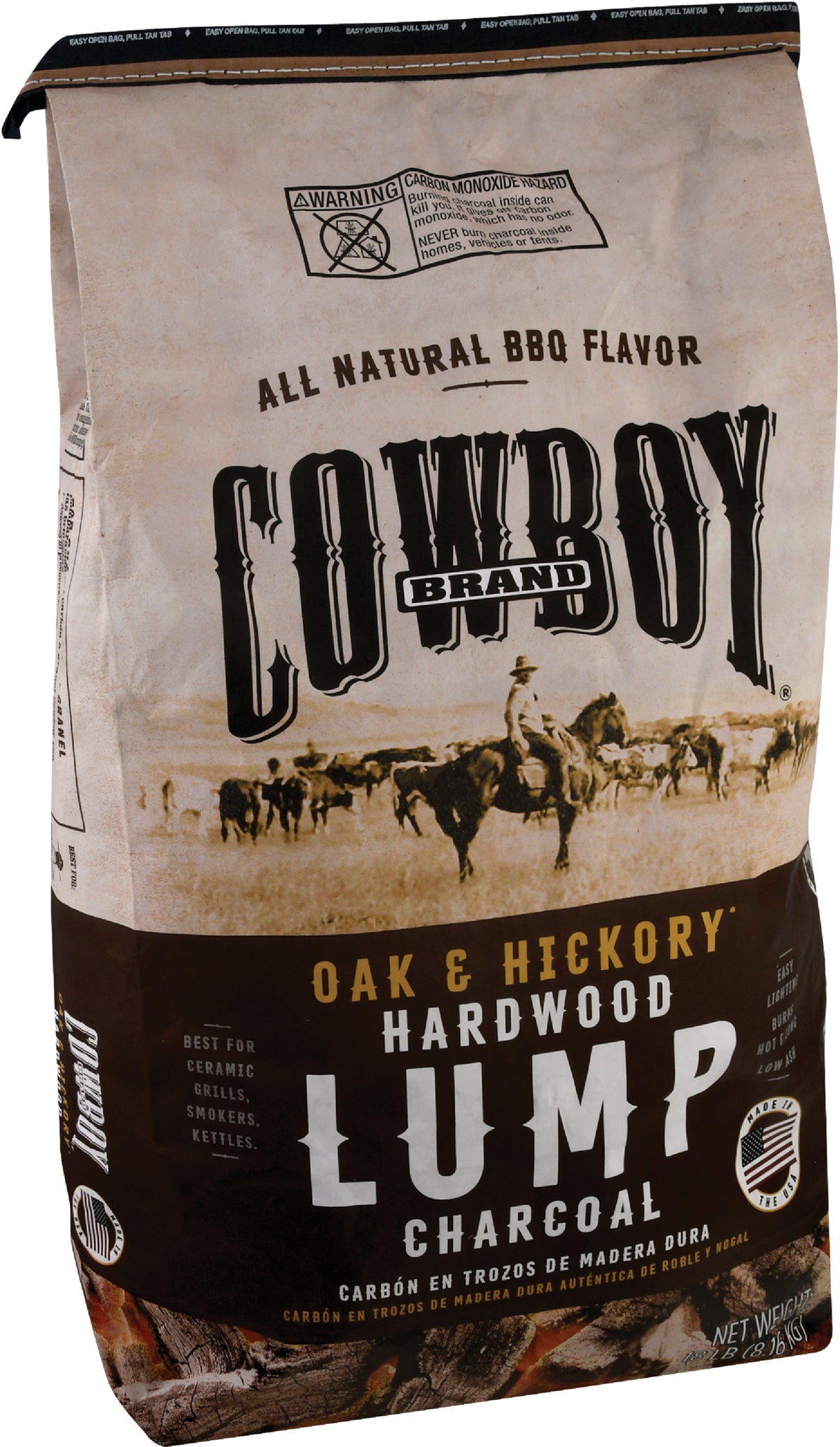 Cowboy Natural Hardwood Lump Charcoal