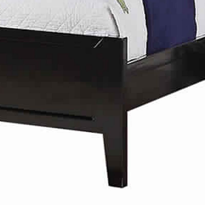 Charismatic Twin Bed Wooden Finish ， Black