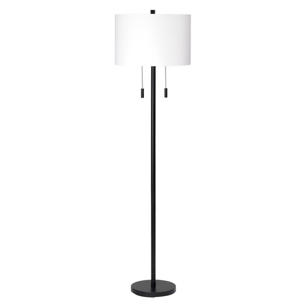 2 light Eaton Metal Floor Lamp Splendor Home