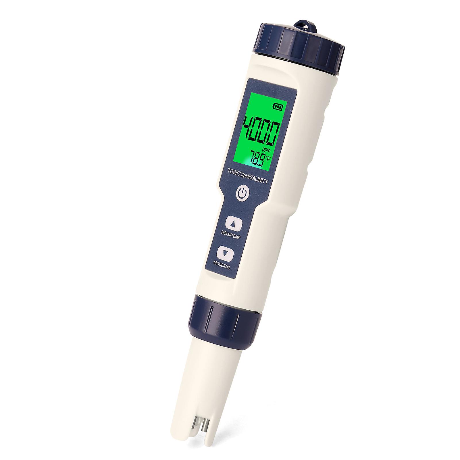 5 In 1 Professional Multi-parameter Combo Testing Meter Ph/ec/tds/salinity/thermometer Digital Multi-function Tester Water Quality Tester No.322909